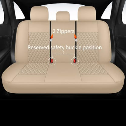Faux Leather Full Set Car Seat Covers