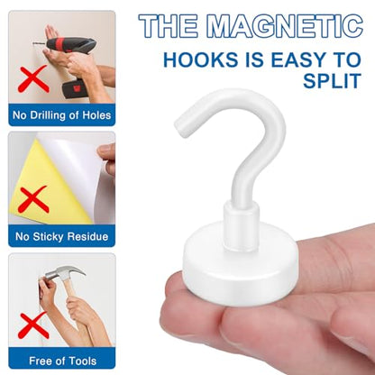 Magnetic Hooks for Cruise Cabins (6 Count)