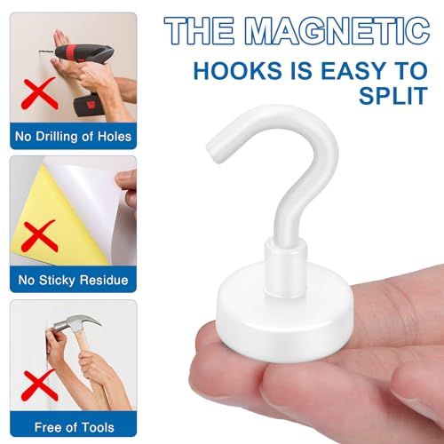 Magnetic Hooks for Cruise Essentials 2026 Cabins Door 12 Pack (12 Count)