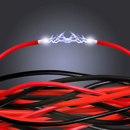 2 Gauge Wire iGreely 10 FT Red & 10 FT Black 2 Gauge Tinned Copper Electrical Wire Cable for Car Automotive Trailer Marine Boat Harness Wiring 2AWG 10Ft (10 Foot)