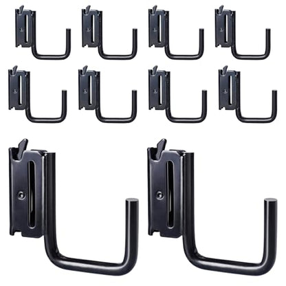 10-Pack 2-Inch J Hooks for E-Track and X-Track Rails (10 Count)