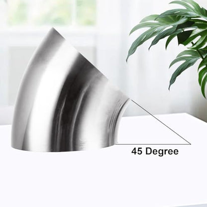 4 Pack 2.5 Inch 45 Degree Exhaust Elbow Pipe