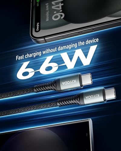 USB C to USB C Cable Coiled 6FT 2Pack (2 Count)