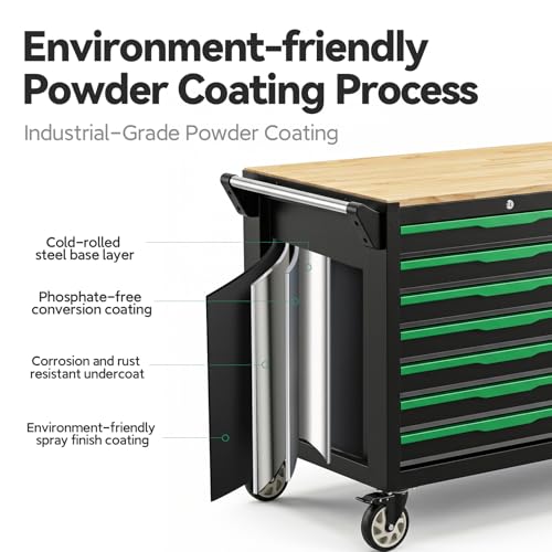 7 Drawers Professional Tool Cart Cabinet