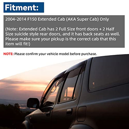 4pcs Window Visors Rain Guards for 2004