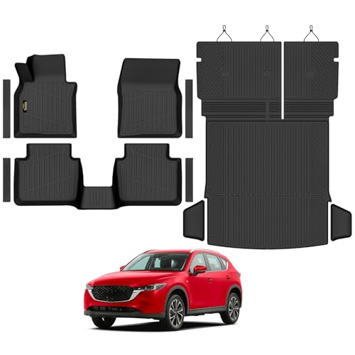 Floor Mats & Cargo Mat with Backrest Mat for Mazda CX