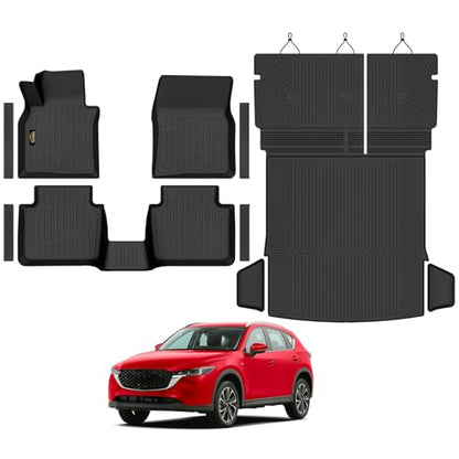 Floor Mats & Cargo Mat with Backrest Mat for Mazda CX