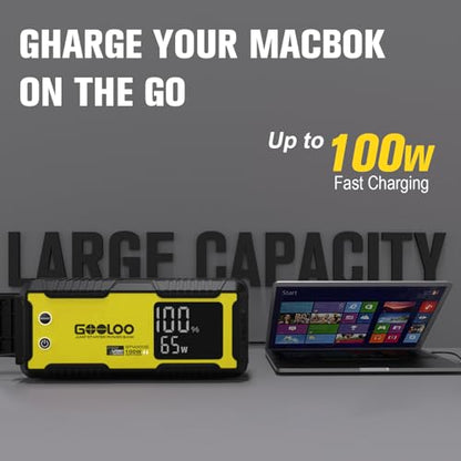 GT4000S 12V 4000A Peak Jump Starter with 100W Two