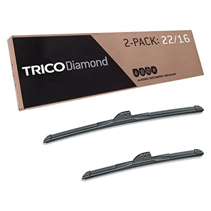 Diamond 22" + 16" Super Premium Automotive Replacement Windshield Wiper Blades