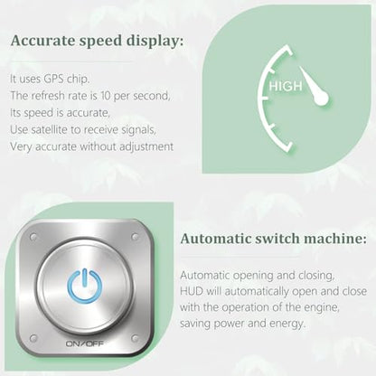 GPS Speedometer Digital Speedometer Cars Heads Up Display Y03 with Speed