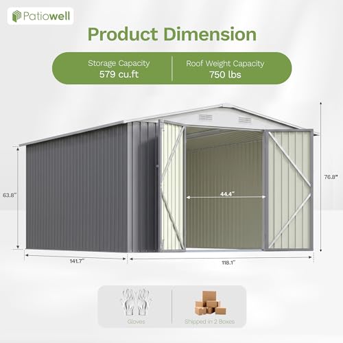 10x12 FT Outdoor Storage Shed