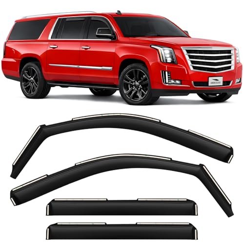 in Channel Extra Durable Rain Guards for Cadillac Escalade ESV 2015