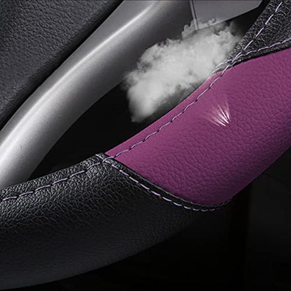 Leather Car Steering Wheel Cover