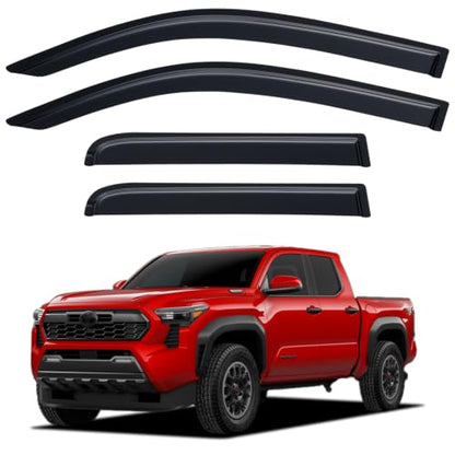 Window Visors Rain Guards for 2024 2025 2026 Toyota Tacoma Double