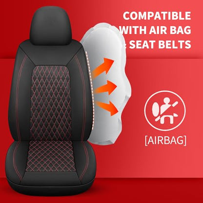 Faux Leather Full Set Car Seat Covers
