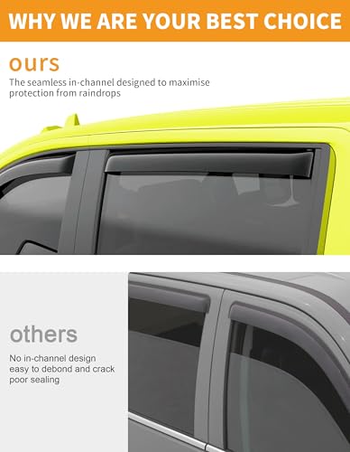 in Channel Window Visors Rain Guards for Honda CR