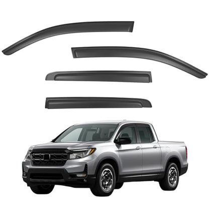 Window Visors Rain Guards Compatible with 2017 (4 Count)