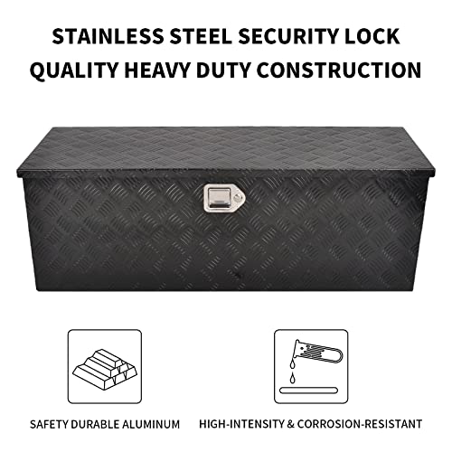 44In Aluminum Tool Box Flatbox for Truck Bed Car Outdoor ToolBox