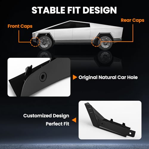 Wheel Fairing Delete Covers Fit for Tesla Cybertruck 2024 (4 Count)