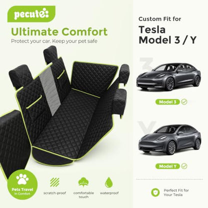 Dog Car Seat Cover for Tesla Model 3 Model Y