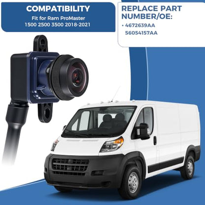 Rearview Backup Camera Fit for Ram ProMaster 1500 2500 3500 18