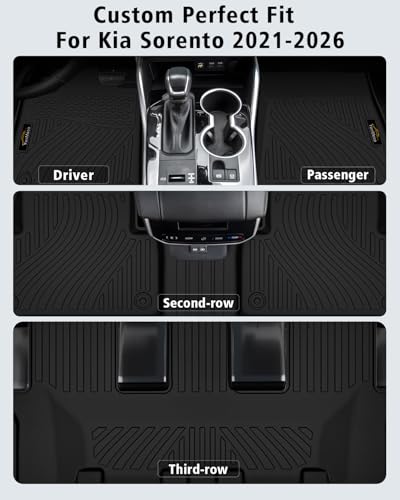 Floor Mats Custom for Kia Sorento 2021 (160 Ounce)