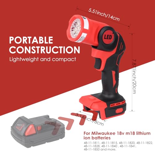 LED Work Light for Milwaukee M18 18V Battery