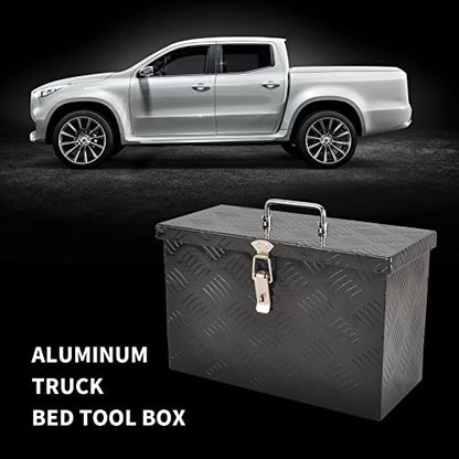 16 Inch Aluminum Tool Box 5 Bar Tread ToolBox for Truck Bed Car Outdoor
