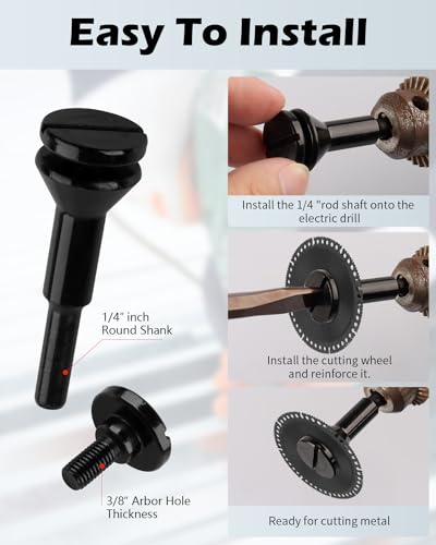 4 Pack Cut Off Wheel Mounting Mandrel Holder 3 (4 Count)