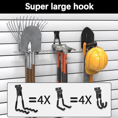 Slatwall Hooks 10 Pack Heavy Duty Multi Sizes (10 Count)