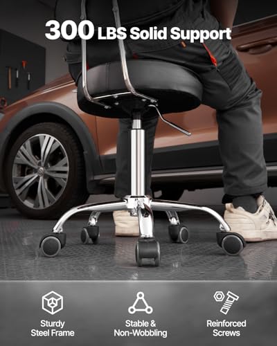 Shop Stool with Backrest