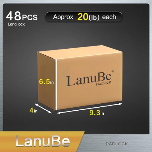 Laminated Keyed Alike Padlock 48 Pack 1.6 (48 Count)