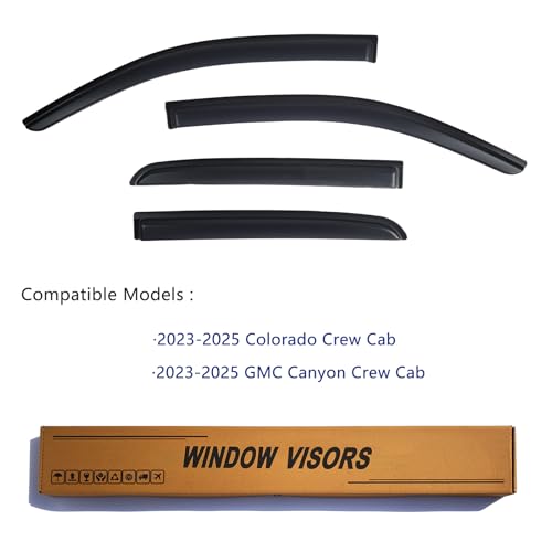 Window Visors Rain Guards Fits 2023