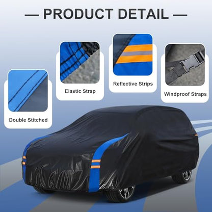 SUV Car Cover Waterproof All Weather for Automobiles