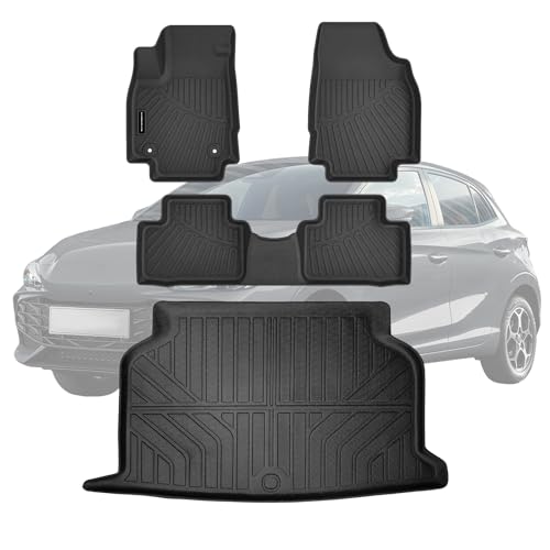 Floor Mats Trunk Liner for 2024 2025 2026 MG MG3 Customized TPE All Weather Car Floor Liners Fit MG Accessories Black