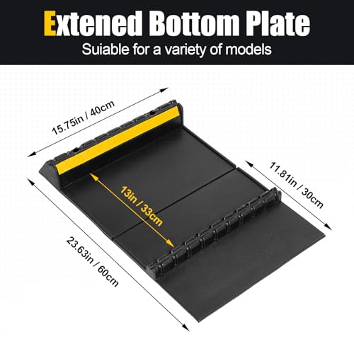 Rubber Garage Parking Mat 17.6 * 23.6 * 2.8" Heavy Duty Wheel Stoppers Anti