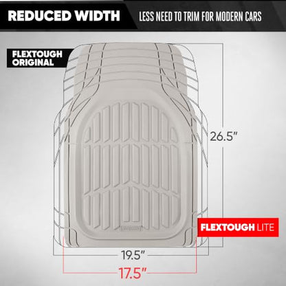FlexTough LITE Rubber Car Mats Full Set (3 Count)