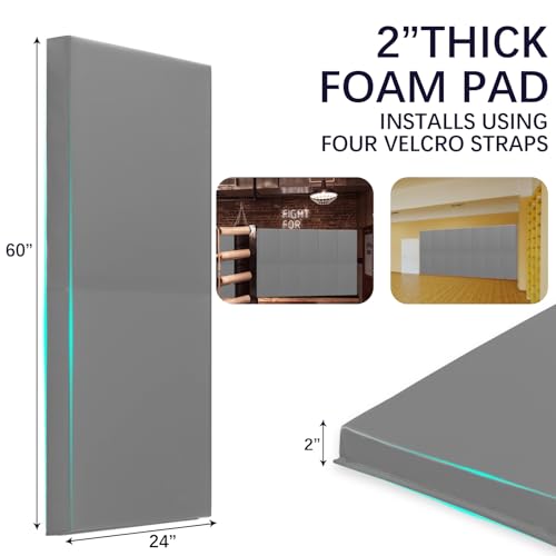 60" 72" High Gym Wall Padding 2"