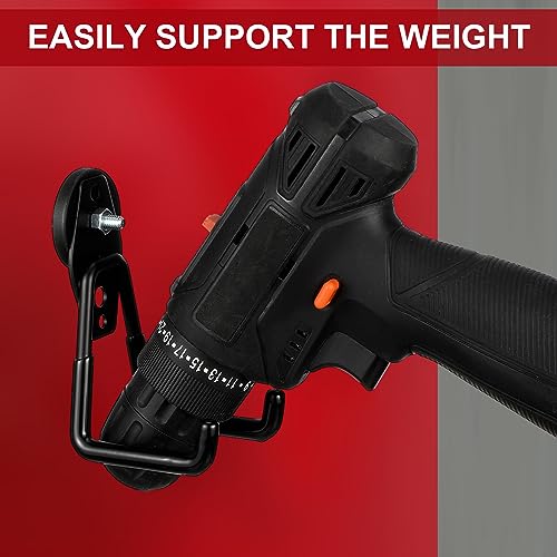 6 Pcs Large Magnetic Hooks Heavy Duty Garage Magnet Hooks Strong Storage Utility Magnetic Hangers with Anti Slip Rubber Coating for Indoor and Outdoor Hanging (6 Count)