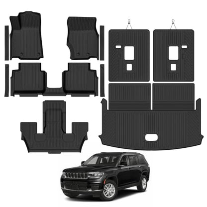 Custom Fit Floor Mats for Jeep Grand Cherokee L 6 Seats 2021