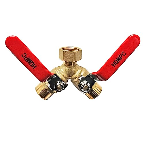 Garden Hose Y Valve Splitter With Stainless Steel Long Handle
