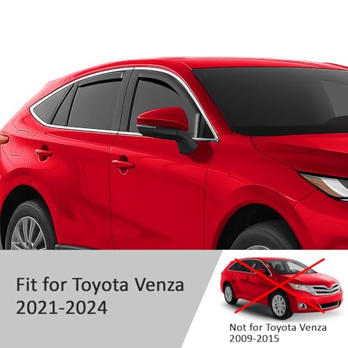 in Channel Extra Durable Rain Guards for Toyota Venza 2021