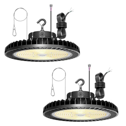 2 Pack 500W LED High Bay Light 70000LM ETL Listed Industrial Grade UFO Light Dimmable IP65 Waterproof 5000K Commercial Bay Lighting for Warehouse Garage Factory 110V 120V (3 Count)