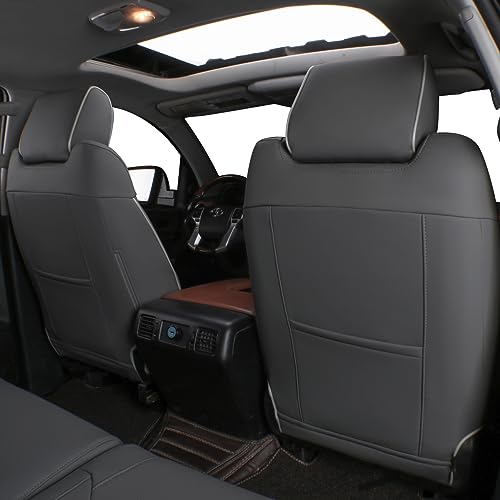 Custom Fit Tacoma Rear Car Seat Covers for Toyota Tacoma 2016 2017 2018 2019 2020 2021 2022 2023 Double Cab