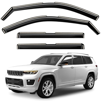 Window Deflectors Smoke Tinted in (4 Count)