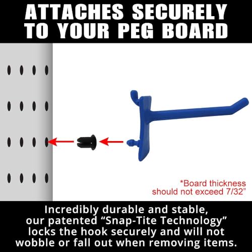 PegPro® 2" Hooks Kit for Standard “Wood Fiber” pegboard (24 Count)