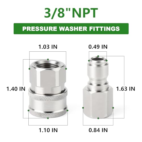 6PCS 304 Stainless Steel 3 (6 Count)
