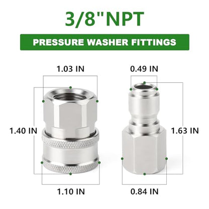 6PCS 304 Stainless Steel 3 (6 Count)