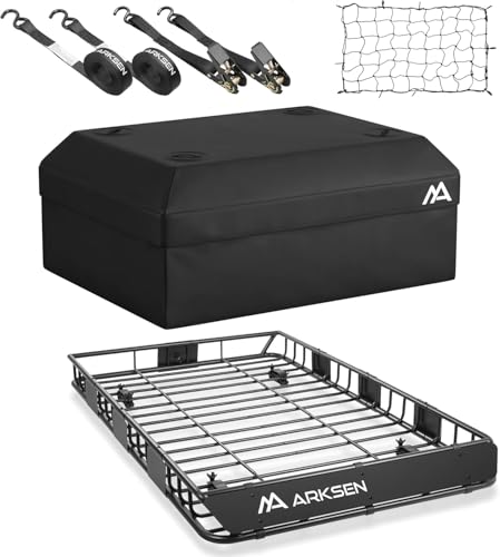 64" x 39" x 5" Roof Rack Cargo Basket with Bag