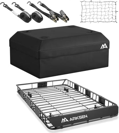 64" x 39" x 5" Roof Rack Cargo Basket with Bag